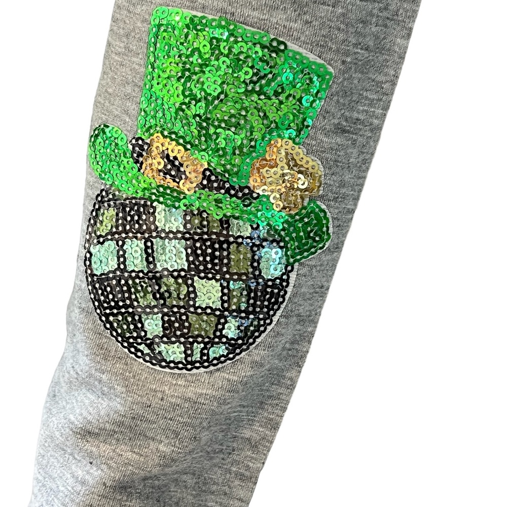 St Patty’s Day sequin disco ball top LARGE - Picture 8 of 8